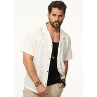 SOULSTAR Kurzarmhemd im Vintage Summer-Look Herren Kurzarm Strick Polo-Hemd T-Shirt