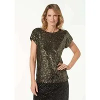 cable & gauge T-Shirt Elegantes Shirt mit Pailletten