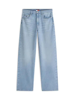 Tommy Jeans - High Rise Straight Fit Jeans im 5-Pocket-Style blau - Gr. - 32