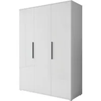 OTTO home Kleiderschrank LAGOS Wäscheschrank, Garderobe, schwarze Griffe, Made in Europe Moderner Drehtürenschrank, FSC-zertifiziert, Schlafzimmerschrank