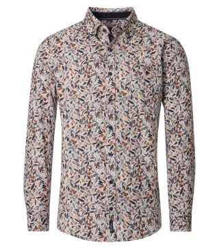 CASAMODA - Freizeithemd braun - Gr. - XL