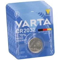 VARTA 5x VARTA Lithium-Knopfzelle 3V CR 2032 DL 2032 ECR 2032 L14 EA - Knopfzelle, (3 V)