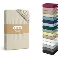 OTTO home Spannbettlaken Cremona, BASIC und PREMIUM Qualität, mit Elasthan, Baumwolle, Jersey (145 g/m), Gummizug: rundum, (1 Stück), bis 20 cm Höhe, Bettlaken ab Gr. 90x200 cm, Strapazierfähig