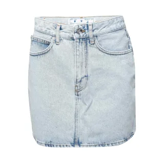 Off White - "Corp" Minirock für Damen, Denim (Hellblau)