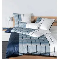 Janine Bettwäsche MILANO 45026, Mako-Satin, 2 teilig, mit Reißverschluss