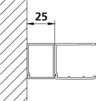 Kermi Stockverbreit. Liga SVSV12000 silber hochglanz, ZDSVSV1LI200VK ZDSVSV1LI200VK