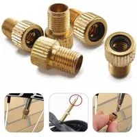 SpionProfi Minipumpe Fahrrad Ventil Adapter Ventiladapter SV DV BV KFZ Autoventil AV Pumpe (5-tlg), Universell für Presta-, Dunlop- und Blitzventile geeignet