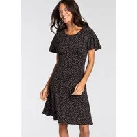 Laura Scott Sommerkleid kurzes Kleid, femininer Look, aus Single-Jerseystoff, halbarm