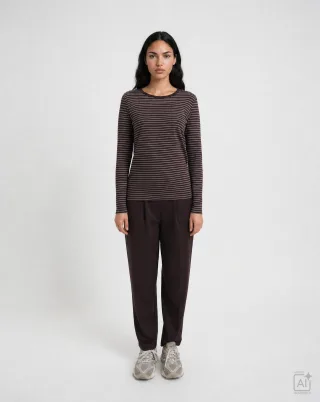 Smith&Soul - Fitted Lonsleeve Striped - Gr. - S
