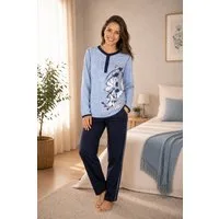 Consult-Tex Pyjama Damen Pyjama, Schlafanzug, Homewear Set DF419 (Packung) aus reiner Baumwolle-Jersey Qualität