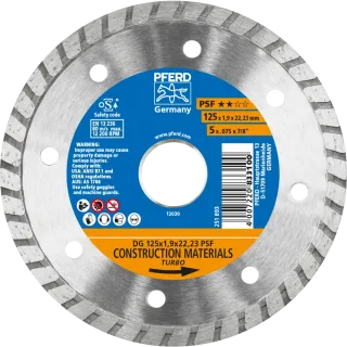 PFERD TOOLS Diamant-Trennscheibe DG PSF für Stein und Beton - 68300043