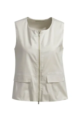 Smith&Soul - Blouse Top with Zipper sand - Gr. - XS