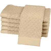 ROSS Gästehandtücher Harmony, Frottier (Packung, 6-St), 100 % Baumwolle, Hoch Tief Struktur, viele Farben