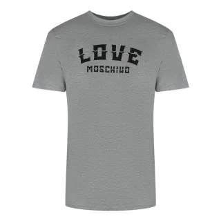 Love Moschino - T-Shirt für Herren, Logo (Grau)