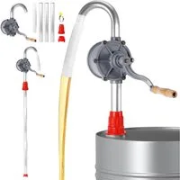 BlingBin Ölabsaugpumpe Fasspumpe, Manuelle Kurbelpumpe Ölpumpe Ölfass Handpumpe Dieselpumpe (1er Set, 1-tlg., 130cm), für Umfüllen Flüssigkeiten Benzin Schmieröl 29L / min