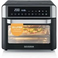 Severin Minibackofen TO 9579, 2-in-1 Backofen & Air Fryer, 25 l Garraum, 12 Automatikprogramme, kein