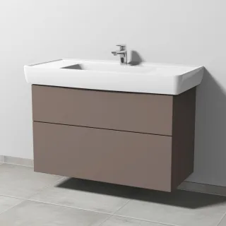 Sanipa 3way Waschtischunterbau zu Laufen Pro A Waschtisch mit 2 Auszügen, Taupe-Matt SP7591T