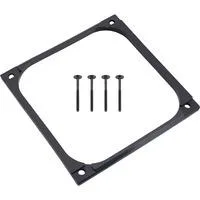 Shroud & Entkopplung 140mm (7mm stark), Einbaurahmen schwarz, inkl. 4x M3x37mm Schrauben