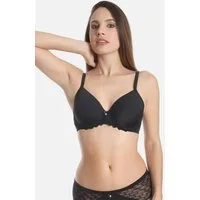 Sassa Schalen-BH Beautyful Classic filigrane Spitzenumrandung, graphisches Jaquard-Design