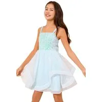 LIPSY Partykleid Lipsy Festliches Partykleid mit Pailletten-Top (1-tlg)