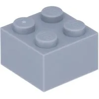 LEGO® 50 Steine 2x2, hellgrau Spielbausteine