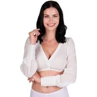 MarJo Dirndlbluse Dirndlbluse - JACHENAU - offweiß