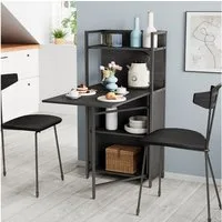 Vicco Esstisch Savio, Schwarz, 57 x 30 cm mit klappbarer Tischplatte (1-St)