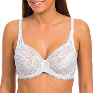 Blumen-Eleganz Damen-BH mit Bügel P0DC8