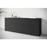OTTO home Sideboard Kenia, B/H/T: 180 x 68 x 39,5 cm (1 St), Push-to-Open, Klappe und verstellbare Einlegeböden