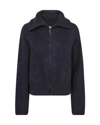 MOS MOSH - MMHulda Knit Zip Cardigan salute navy - Gr. - XS