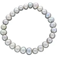 Vivance Armband Süßwasserzuchtperlen grau 6mm