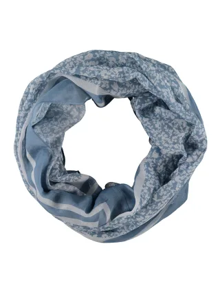 Zabaione - Light Snood Le44slie lblue flower - Gr. - one size