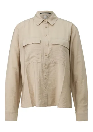 qs - Bluse beige - Gr. - 38
