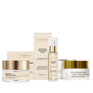 Hautreparatur Schneckenmucin-Creme 50ml + Hautreparatur Schneckenmucin-Serum 60ml + Hyaluronsäure + Kollagen Pro Age Augencreme 30ml