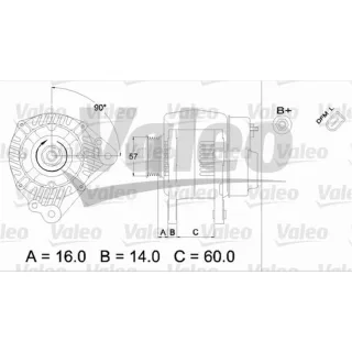 Valeo Lichtmaschine Seat Ibiza Skoda Fabia VW Polo