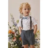 Next Shirt & Shorts Hemd, Hose, Hosenträger und Fliege im Set (4-tlg)