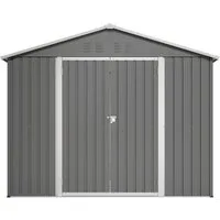 GIHAUVIA Gartenhaus Gartenhaus Metall Gerätehaus mit Pultdach, Geräteschrank für Garten.