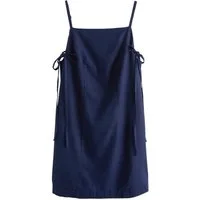 Next Sommerkleid Sommer-Minikleid mit Carré-Ausschnitt und Trägern (1-tlg)