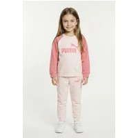 PUMA Trainingsanzug MINICATS ESS RAGLAN CREW SET FL INF (2-tlg), 2-teilig, mit Rundhalsausschnitt, mit innenliegendem Kordelzug