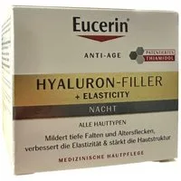 Eucerin Anti-Aging-Creme Elasticity+Filler Nachtcreme, Faltencreme, glattes Hautgefühl