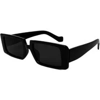 salazar.plus Sonnenbrille Breit Rechteckig Unisex 2 Farben Damen Herren Brille Schwarz Weiss