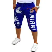 RMK Sweatshorts Herren Bermuda Short 3/4 Hose Kurze Jogginghose Sport Miami Elastikbund mit Tunnelzug