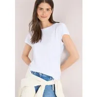 CECIL Rundhalsshirt mit Raffung