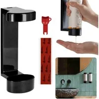 Sarcia.eu Duschablage Schwarzer Wandhalter für Flaschen, Seife, Gel, Hotelspender