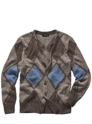 Mey & Edlich Herren Könner-Cardigan Braun 60¿% Wolle, 20¿% Polyamid, 20¿% Viskose