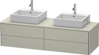 Duravit XSquare Konsolenwaschtischunterbau wandhängend Taupe Seidenmatt 1600x548x400 mm - XS4917B606 XS4917B6060