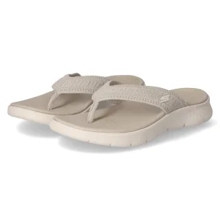 Skechers Zehentrenner GO WALK FLEX HOLL  Taupe - Gr. 42 -  Textil und Synthetik