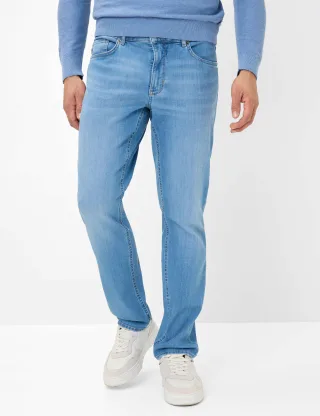 Brax Herren Five-Pocket-Hose Style COOPER, denim hellblau, Gr. 48/34