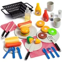 Play-Act Spielbesteck Play-Act 27 PCS Kids BBQ Grill Spielset Backyard Barbecue Spielset