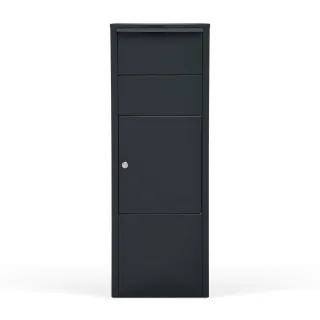 Paketbox, MEFA Hazel, Anthrazitgrau, 388 x 1043 x 254 mm, Wandmontage, verzinkter Stahl